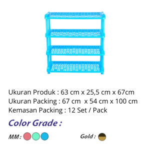 Rak Sepatu Miring Susun 4