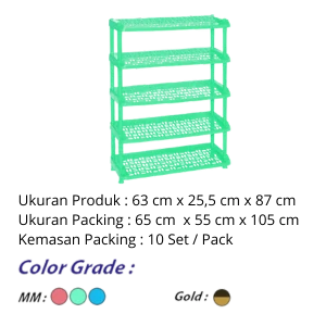 Rak Sepatu Miring Susun 5